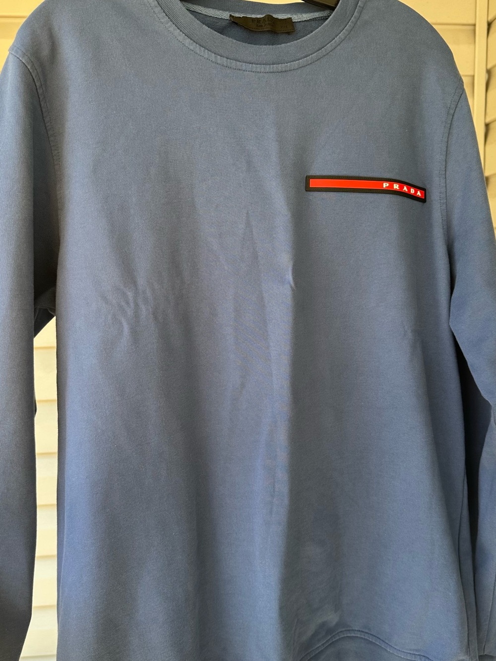 Prada Light Blue Crewneck Sweatshirt